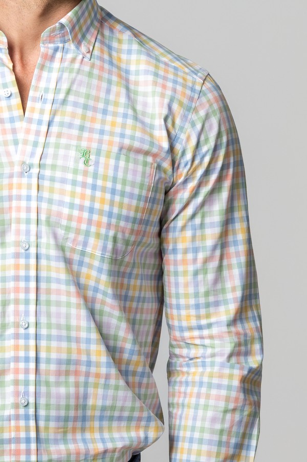 CAMISA CUADROS MULTICOLOR