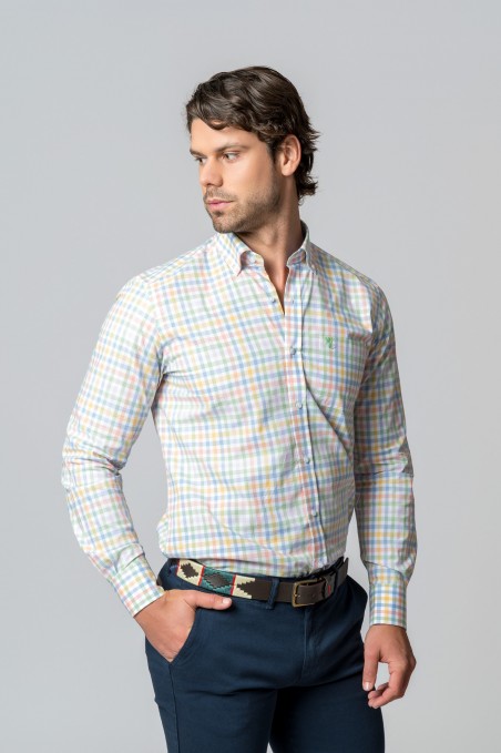 CAMISA CUADROS MULTICOLOR