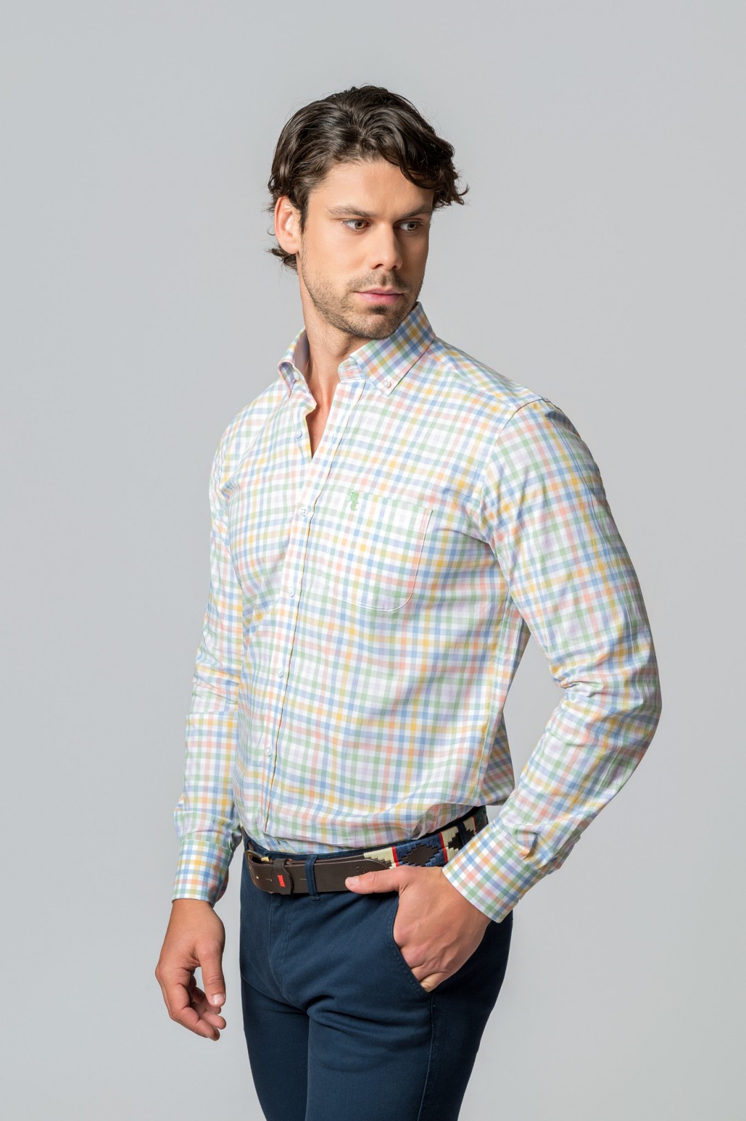 CAMISA CUADROS MULTICOLOR