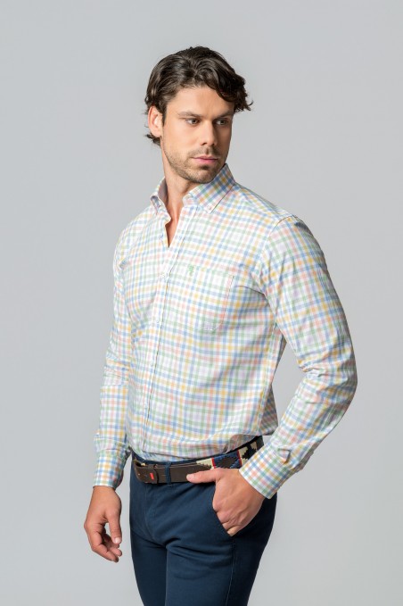 CAMISA CUADROS MULTICOLOR