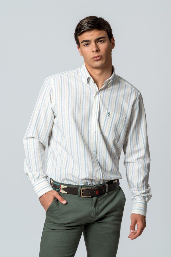 CAMISA RAYAS PASTEL