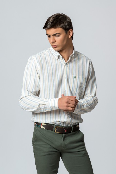 CAMISA RAYAS PASTEL