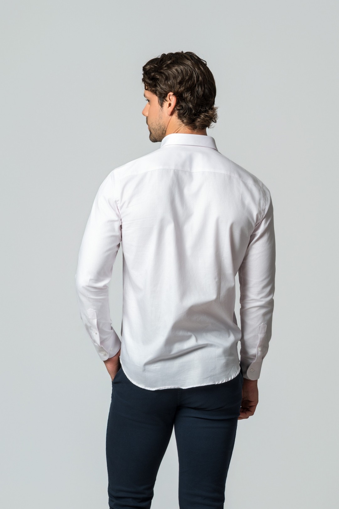 CAMISA RAYAS ROSA CLASSIC