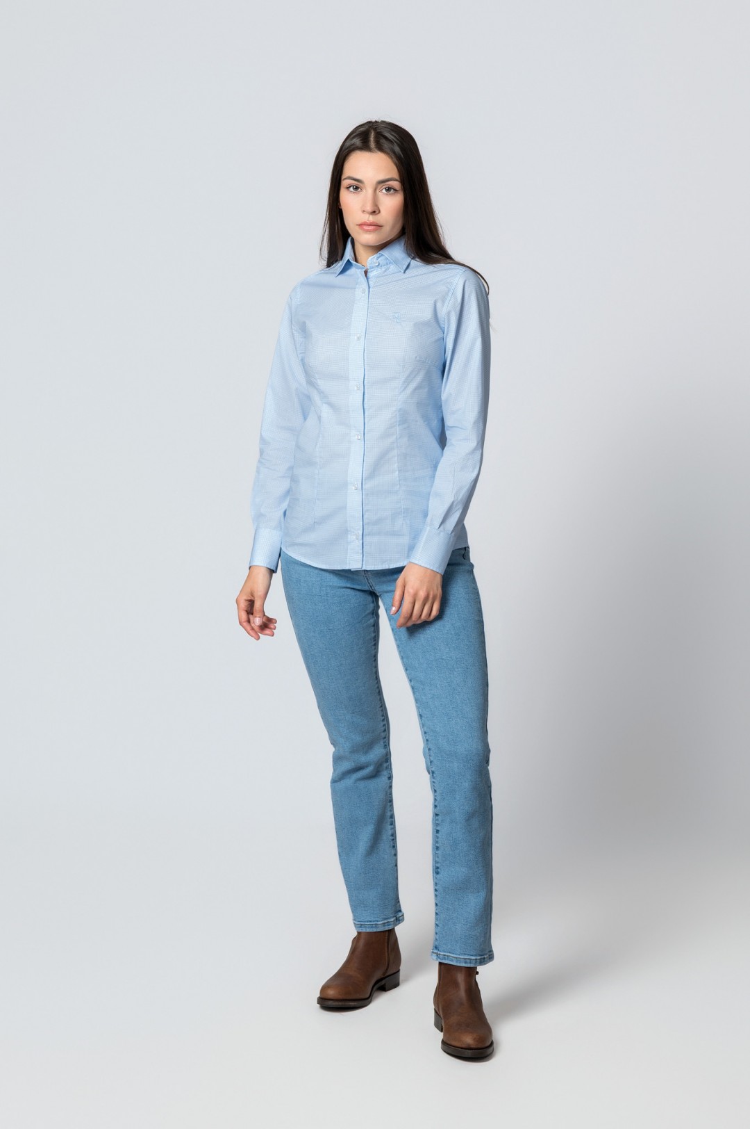 CAMISA CUADRO CHIC AZUL