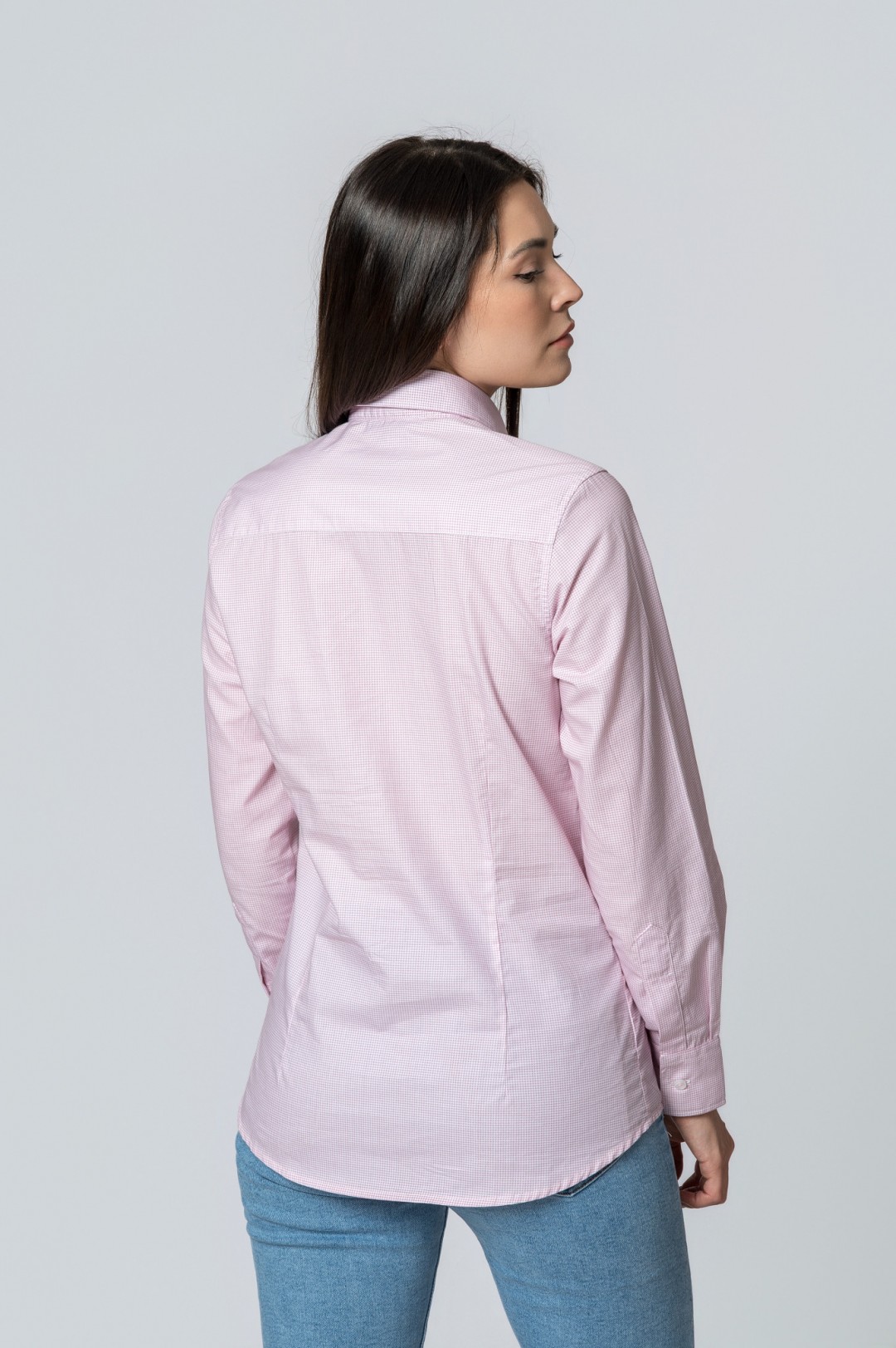 CAMISA TRAMA ROSA