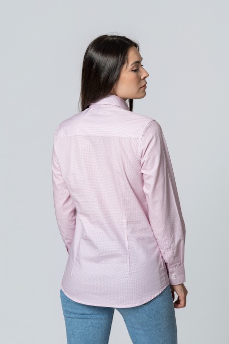 CAMISA TRAMA ROSA