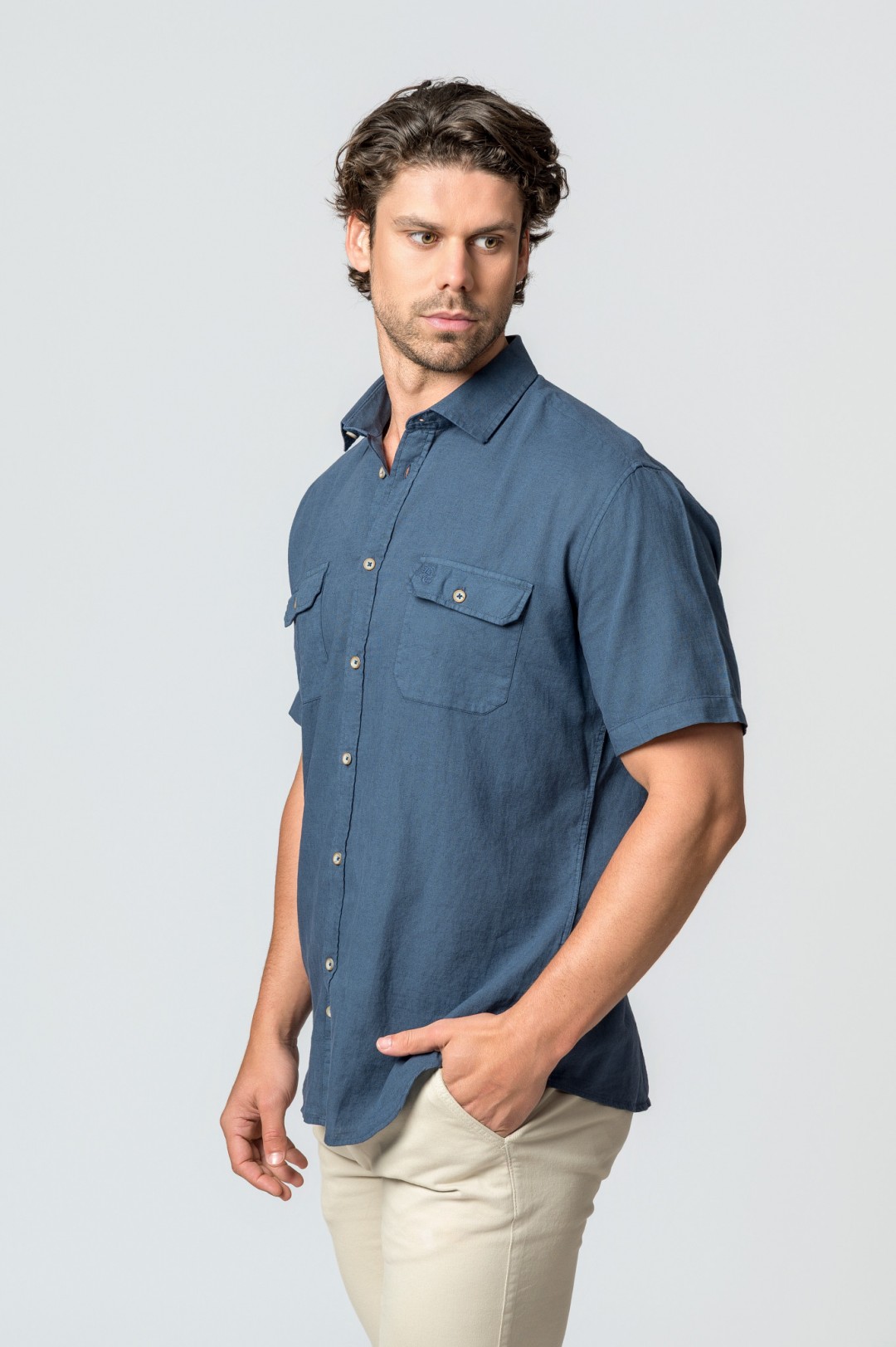 CAMISA M/CORTA NAVY
