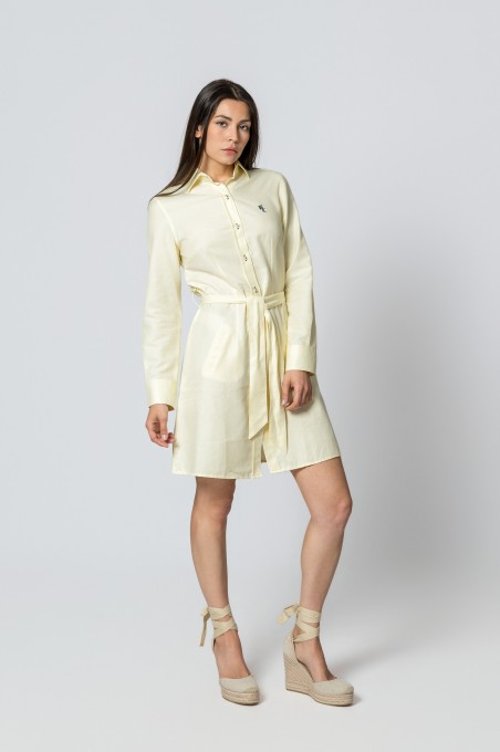 VESTIDO CAMISERO AMARILLO
