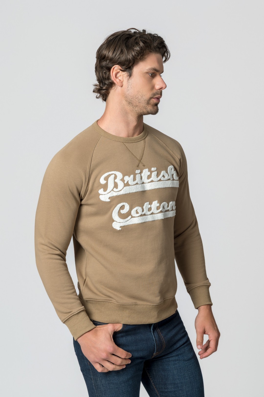 SUDADERA FELPA BRITISH COTTON OLIVE