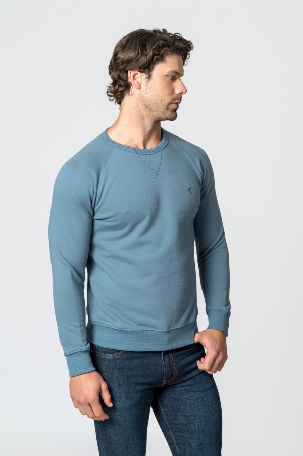 SUDADERA BORDADO BC AZUL PETROL 2