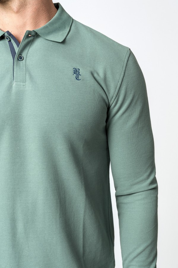 POLO MANGA LARGA OLIVE 2