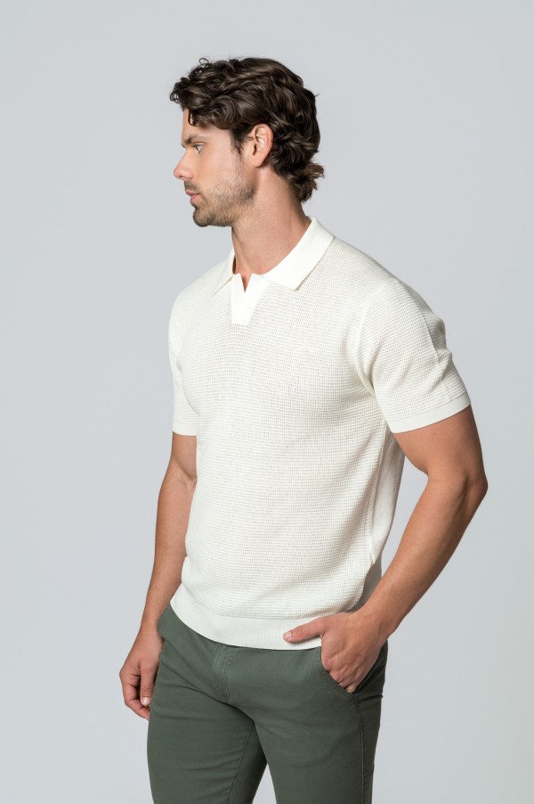 POLO M/CORTA MARFIL