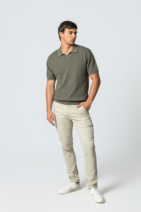 POLO M/CORTA VERDE KAKI