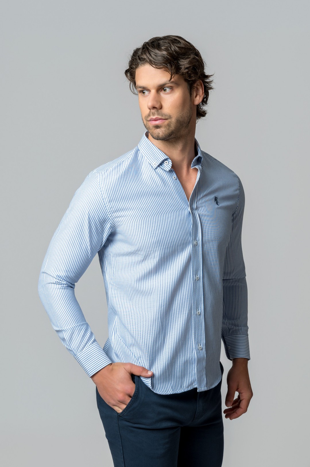 CAMISA RAYAS MARINERA