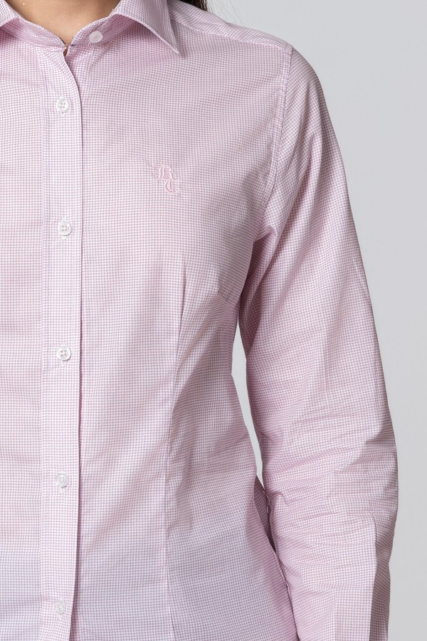 CAMISA TRAMA ROSA 2