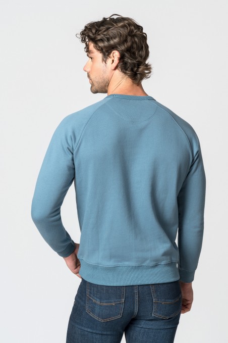 SUDADERA FELPA BRITISH COTTON AZUL