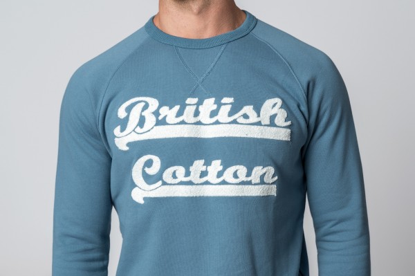 SUDADERA FELPA BRITISH COTTON AZUL 2