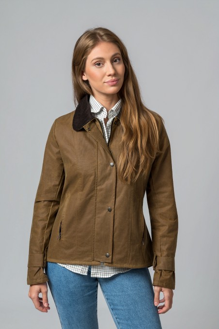 CHAQUETA ENCERADA AMBLE CAMEL