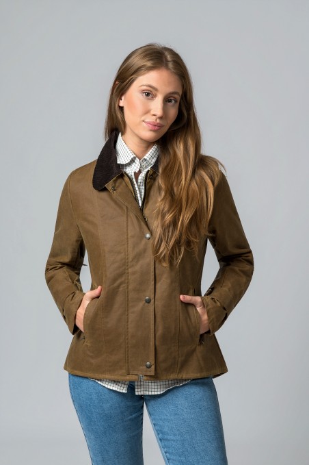 CHAQUETA ENCERADA AMBLE CAMEL