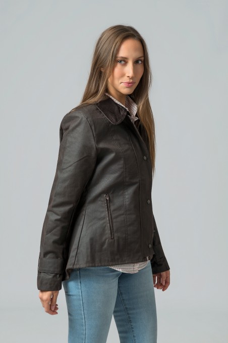 CHAQUETA ENCERADA AMBLE MARRÓN