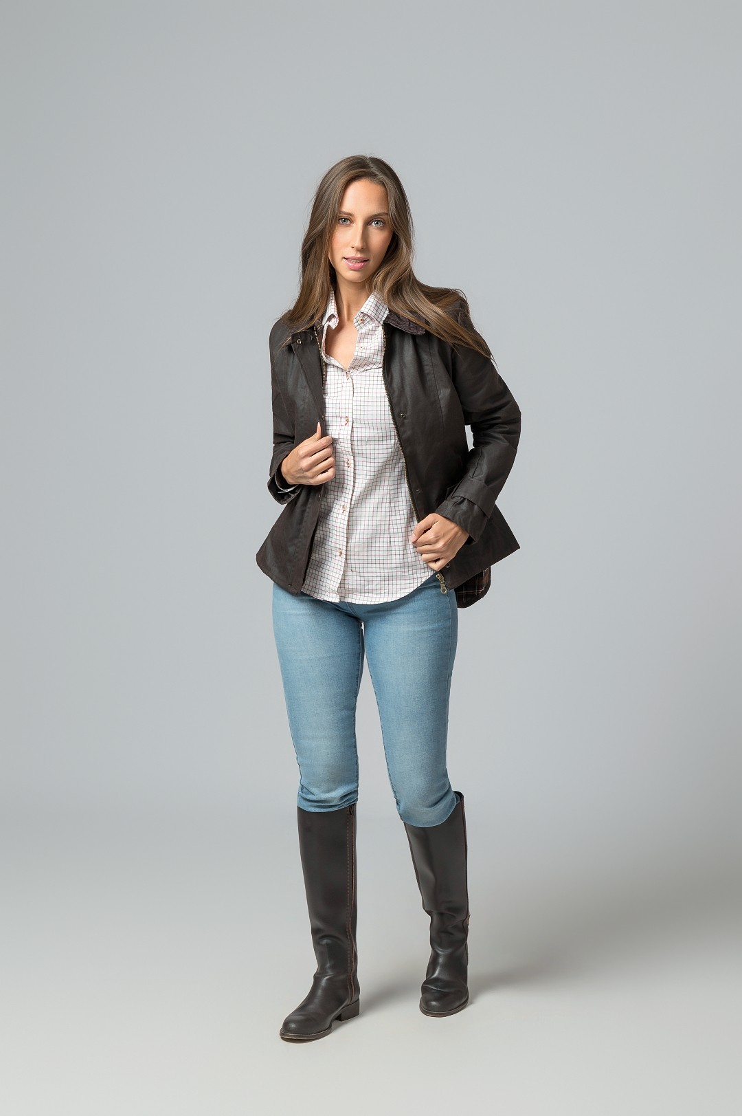 CHAQUETA ENCERADA AMBLE MARRÓN