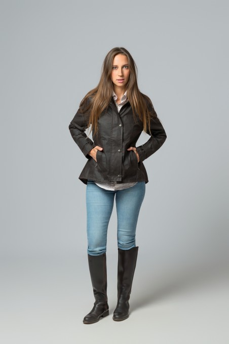 CHAQUETA ENCERADA AMBLE MARRÓN
