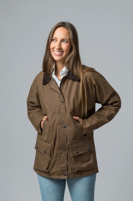 CHAQUETA ENCERADA WEXFORD SAND