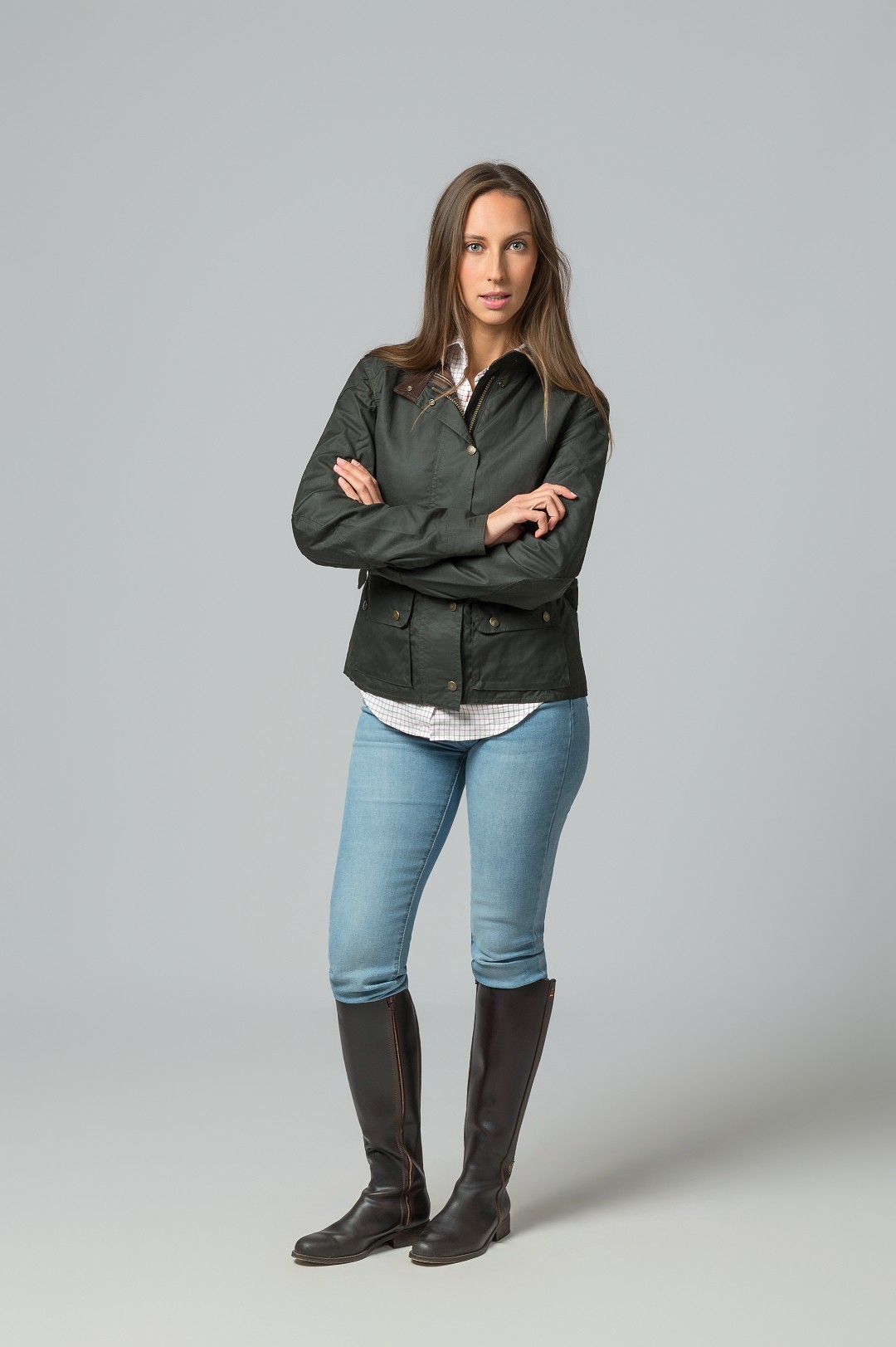CHAQUETA ENCERADA NEW YORK VERDE