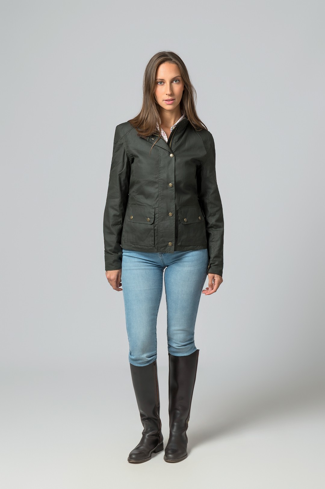 CHAQUETA ENCERADA NEW YORK VERDE
