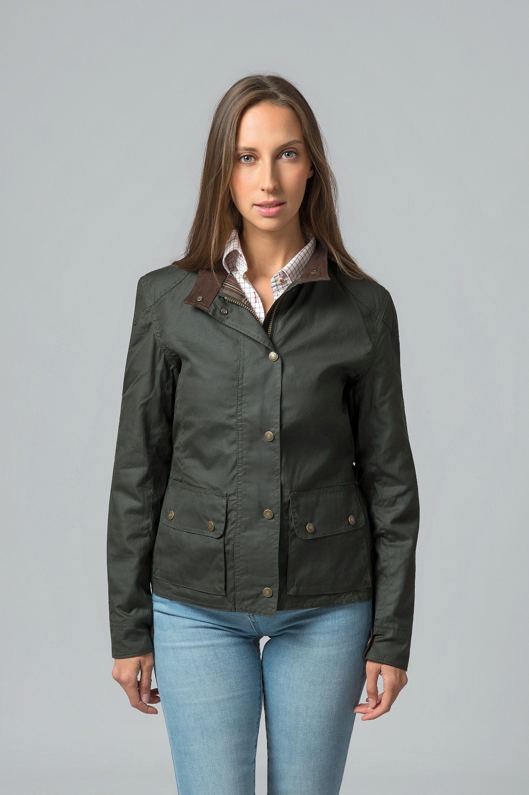 CHAQUETA ENCERADA NEW YORK VERDE