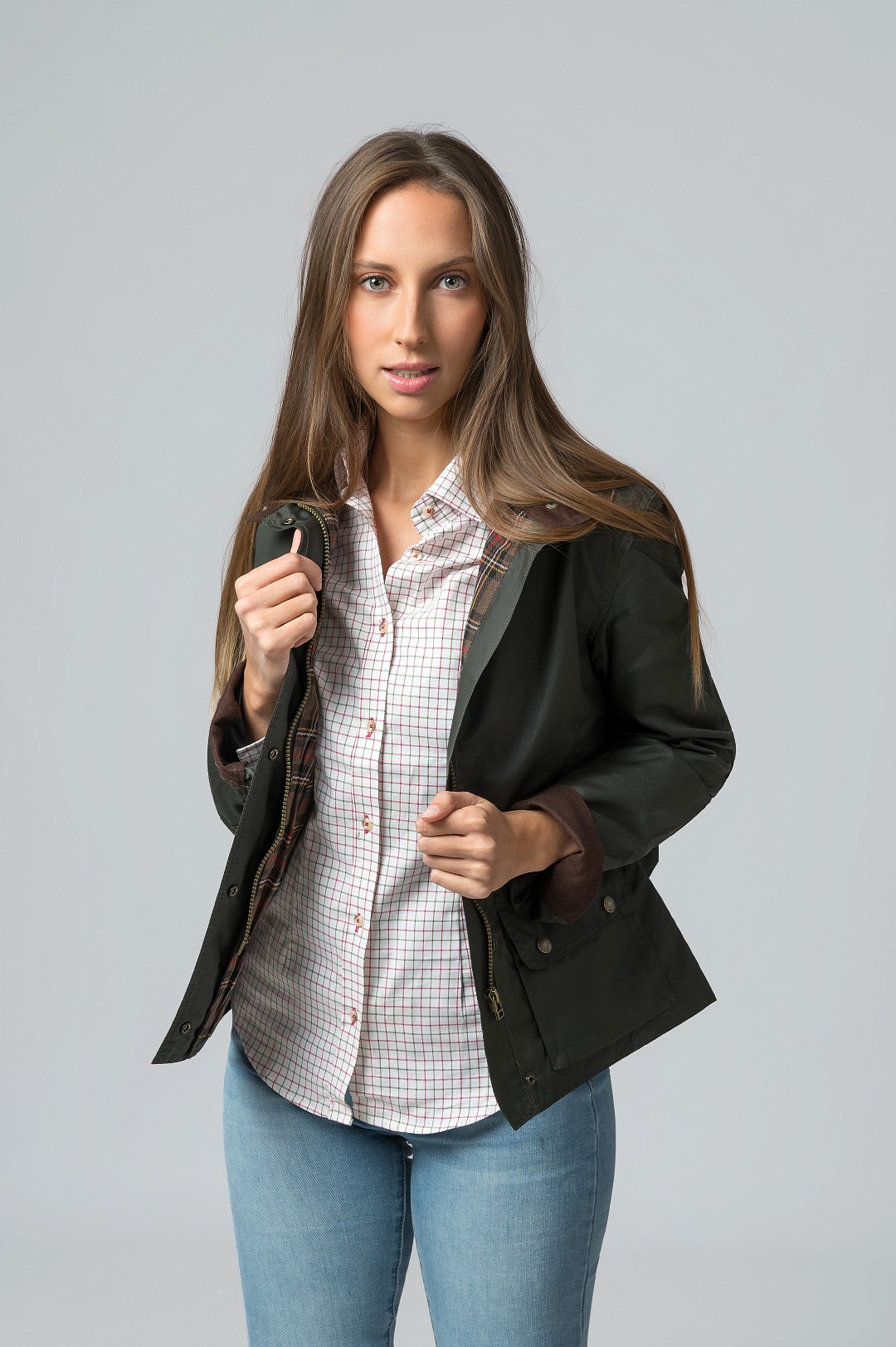 CHAQUETA ENCERADA NEW YORK VERDE