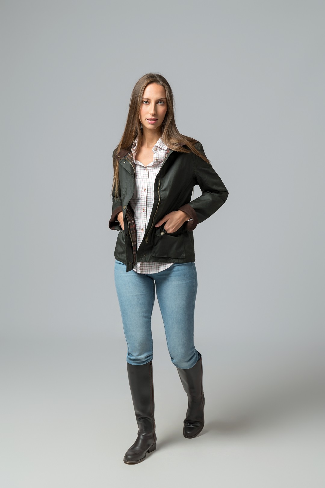 CHAQUETA ENCERADA NEW YORK VERDE