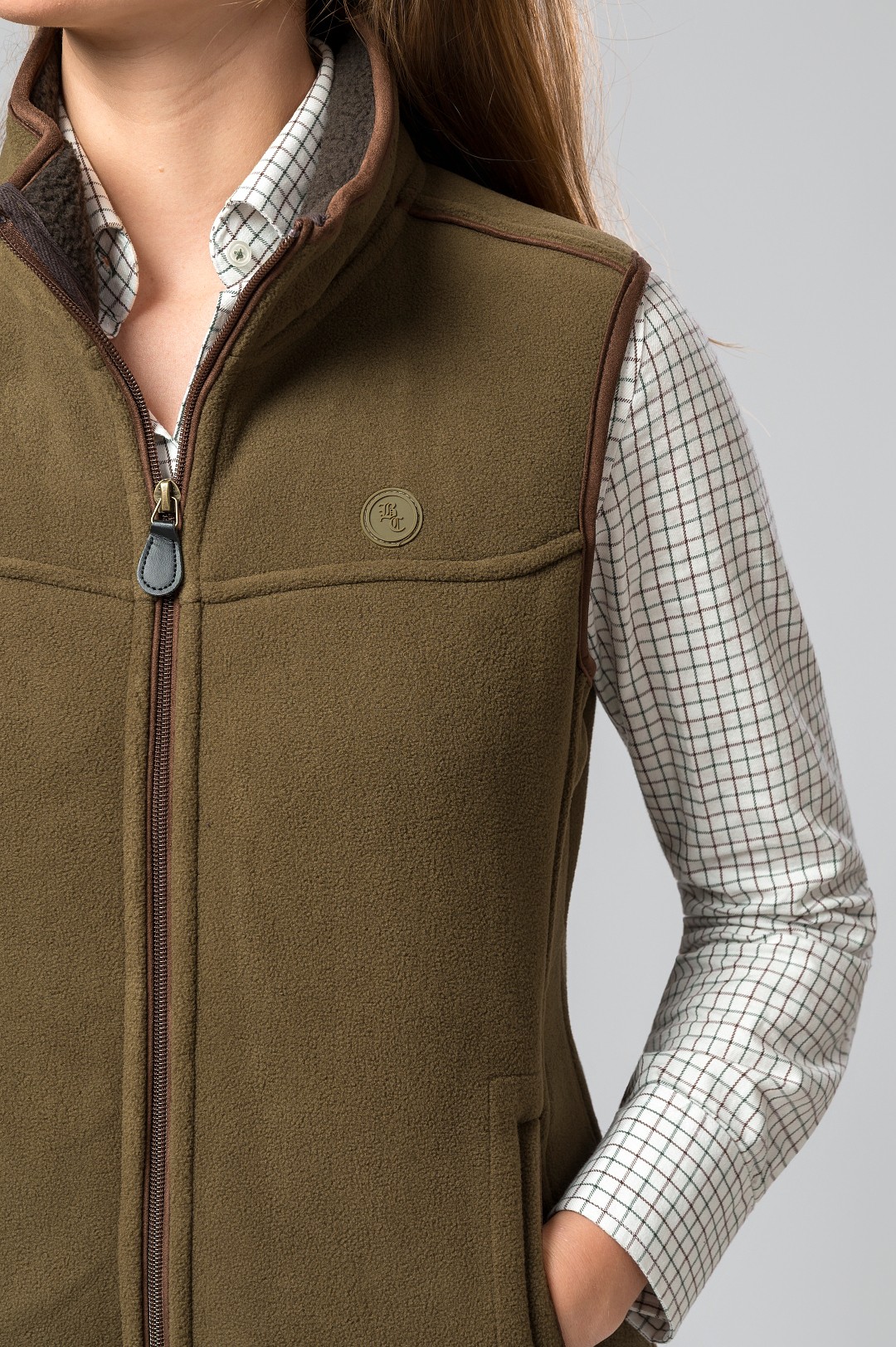 CHALECO POLAR LISBOA CAMEL-OLIVE