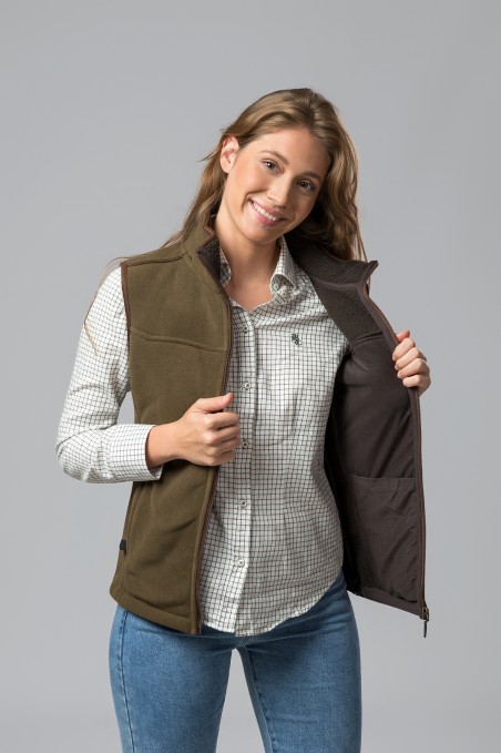 CHALECO POLAR LISBOA CAMEL-OLIVE