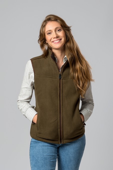 CHALECO POLAR LISBOA CAMEL-OLIVE