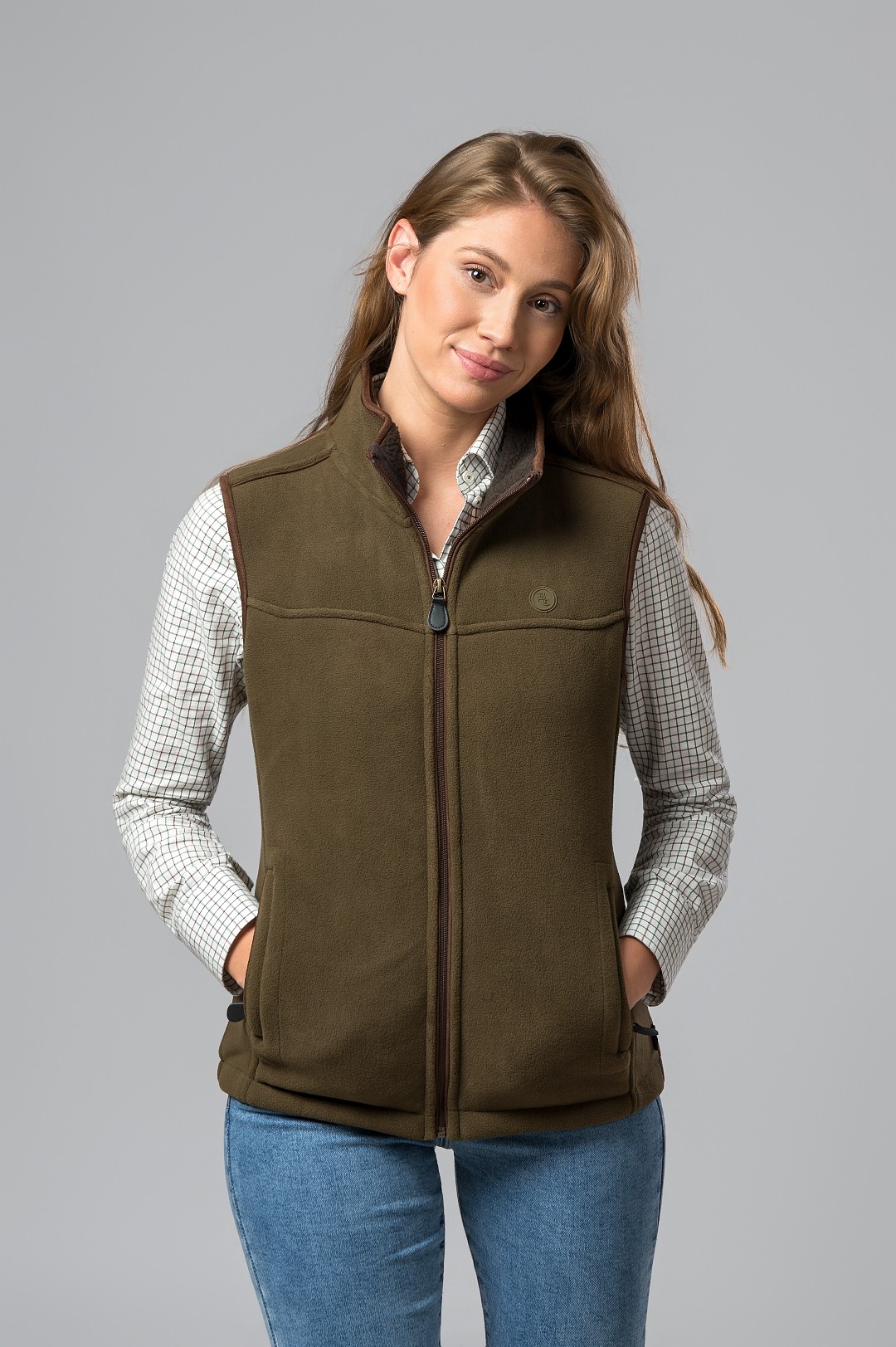 CHALECO POLAR LISBOA CAMEL-OLIVE
