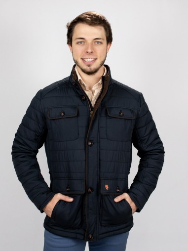 PARKA 4 BOLSILLOS DE HOMBRE MODELO STREET COLOR AZUL MARINO