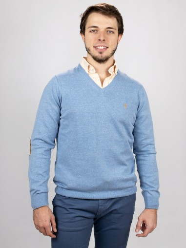 JERSEY BRITISH CON CODERAS CELESTE