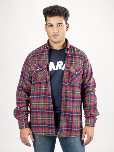 SOBRECAMISA DE HOMBRE ESTAMPADA A CUADROS