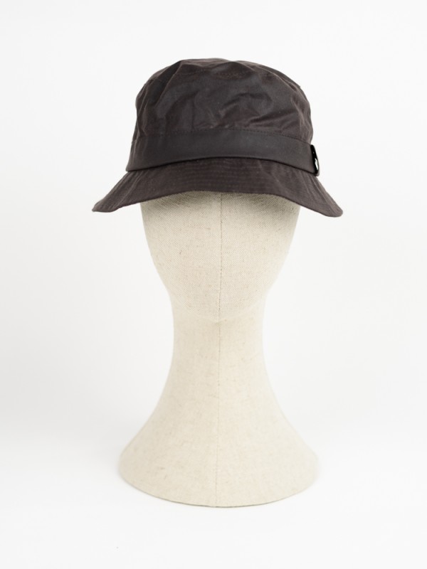GORRO REDONDO ENCERADO BUSH HAT. COLOR MARRÓN 2