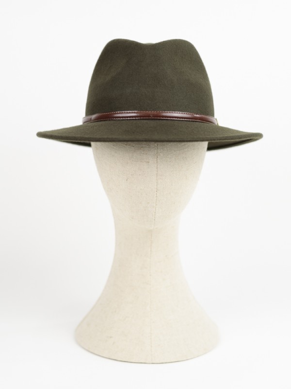 Sombrero de fieltro verde de British Cotton. 2