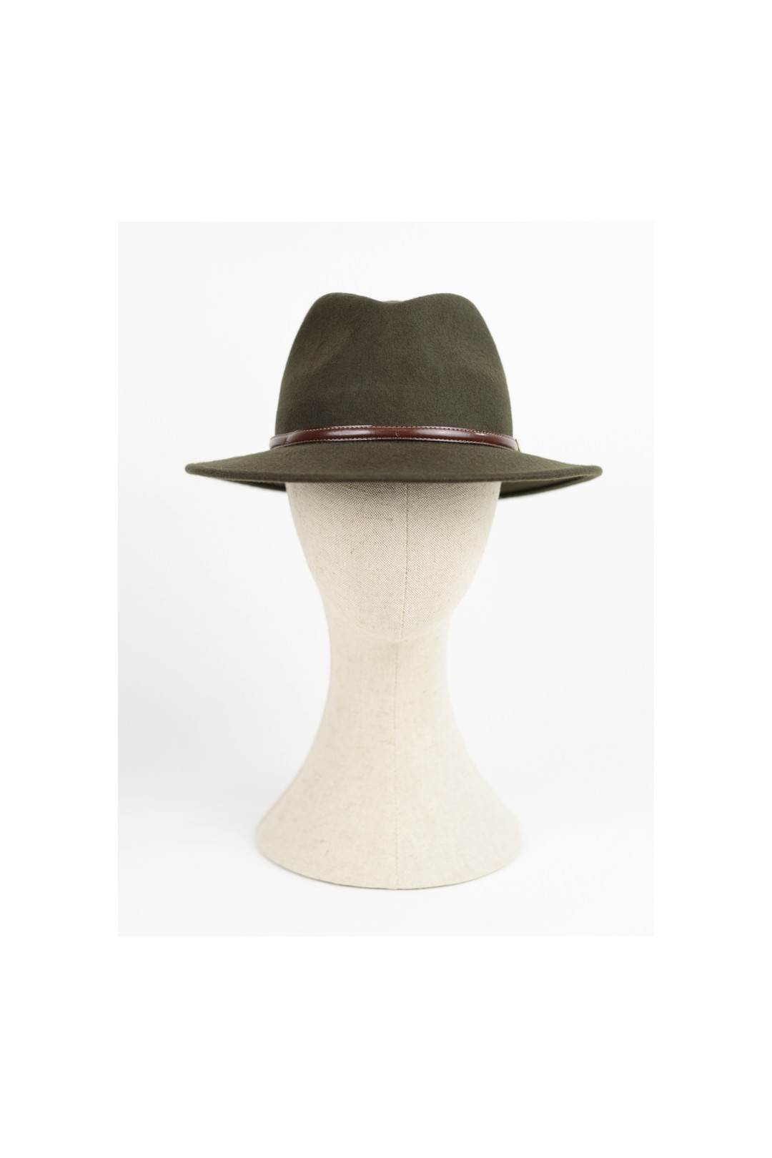 SOMBRERO DE FIELTRO BRITISH. 100% LANA. COLOR VERDE