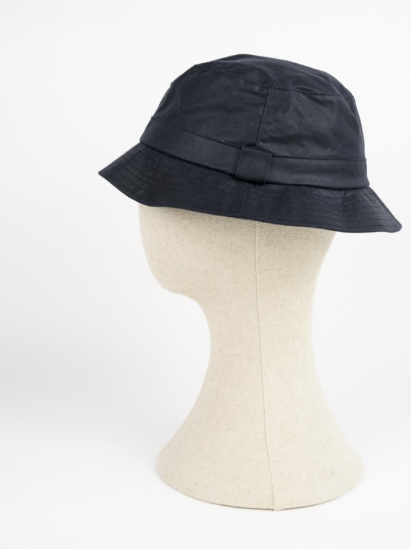 GORRO REDONDO ENCERADO BUSH HAT. COLOR AZUL MARINO